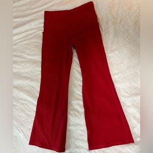 Athleta Salutation Stash Rib Flare Pants